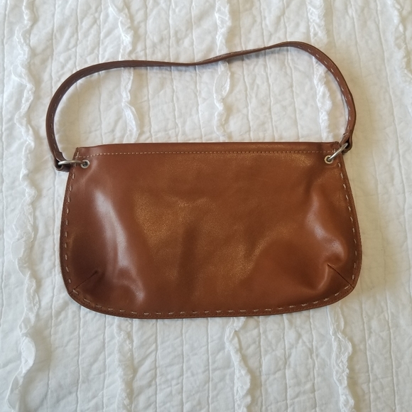 GAP 100% Genuine Leather Bag Brandy Brown EUC - Picture 6 of 16